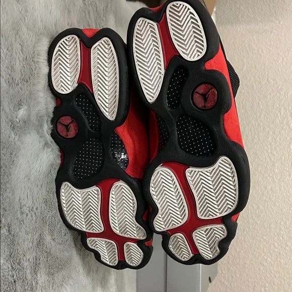 Nike Air Jordan 13 Black and Red Retro Sneakers - Picture 6 of 7
